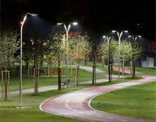 Освещение городского парка 