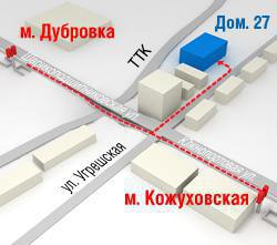 Склад в Москве, Угрешская улица, дом 27, стр.1, м. Дубровка